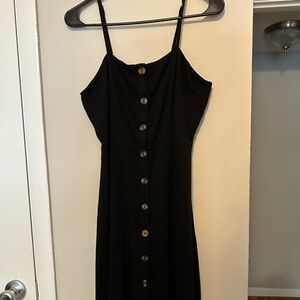 Black Button Down Dress